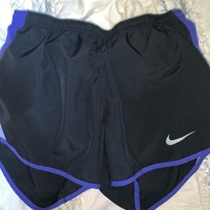 blue and black nike shorts in perfect condition